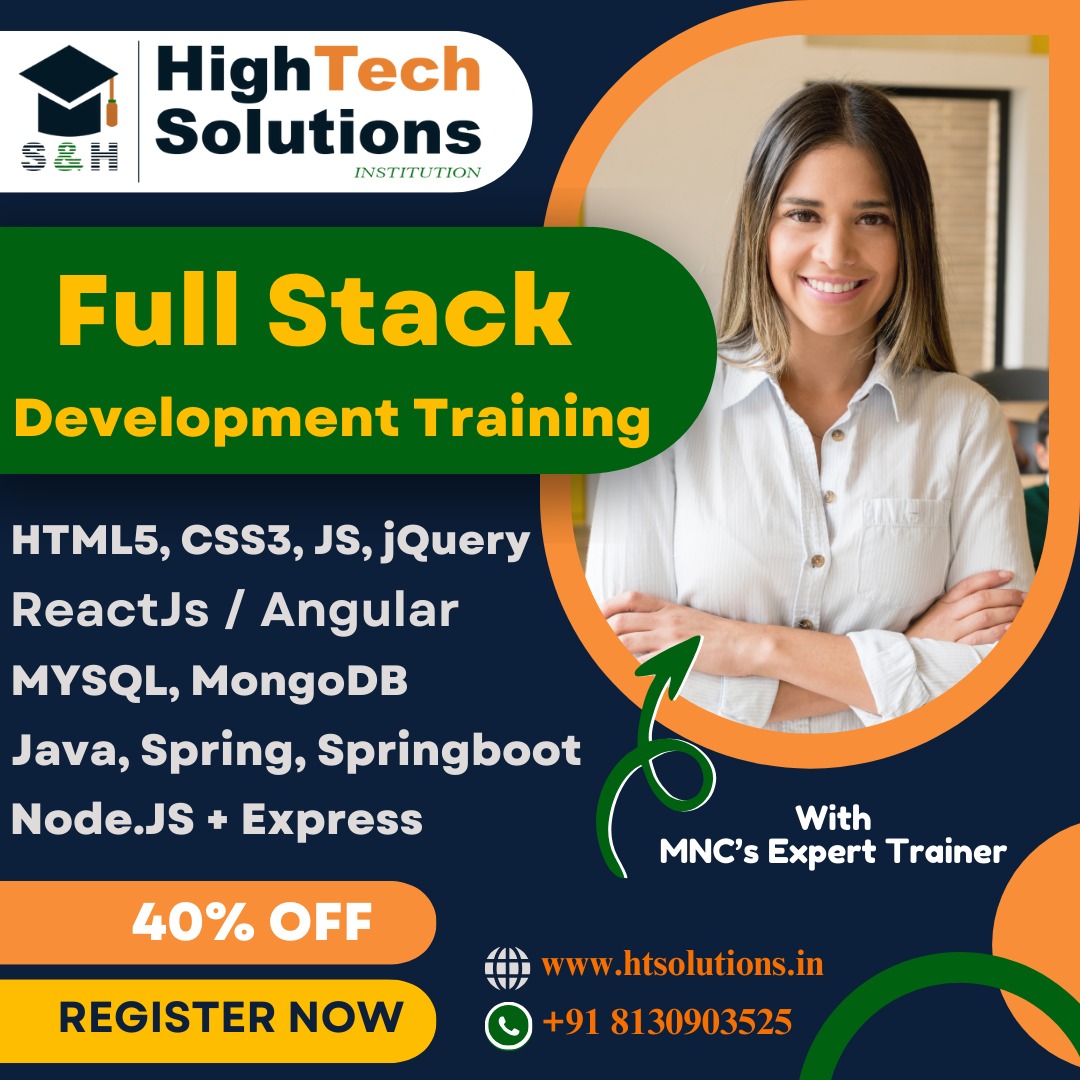 HighTech_Inst's tweet image. 🚀 Best Full Stack Development Training Institute in Govindpuri
✅ Real-Time Projects
✅ Daily Tasks &amp;amp; Hands-On Coding
✅ 100% Placement Assistance
📞 +91 8130903525
🌐 htsolutions.in
🌐 sandhhightech.com
#FullStackDevelopment #WebDevelopment #JavaScriptTraining
