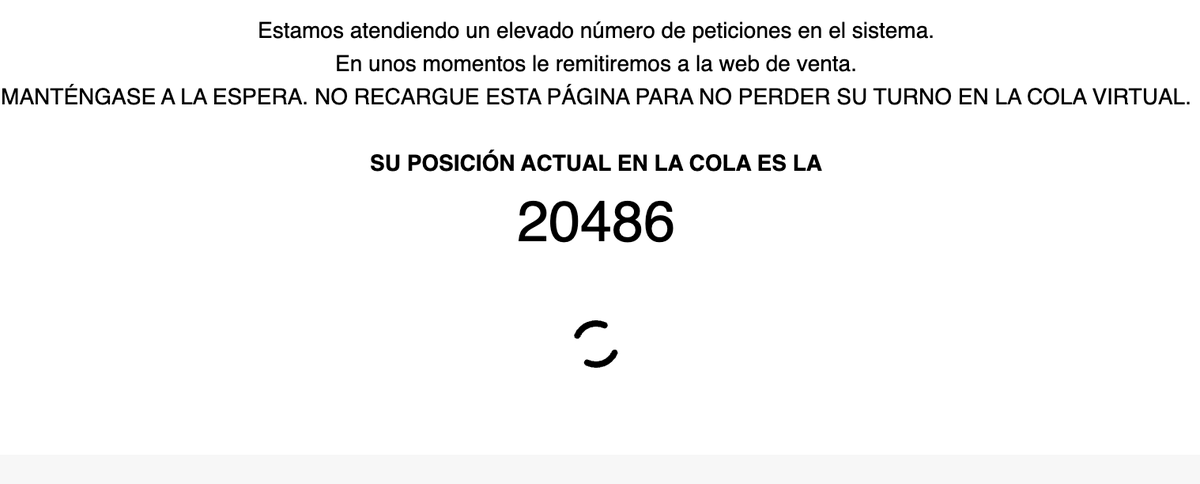 alejanpume's tweet photo. @comicconmalaga tremendo... primero, según dice, mi ID ya fue usado, y luego, al recargar, a la cola... que además subo posiciones en ella en vez de bajar... https://t.co/8HBqi1rW1i