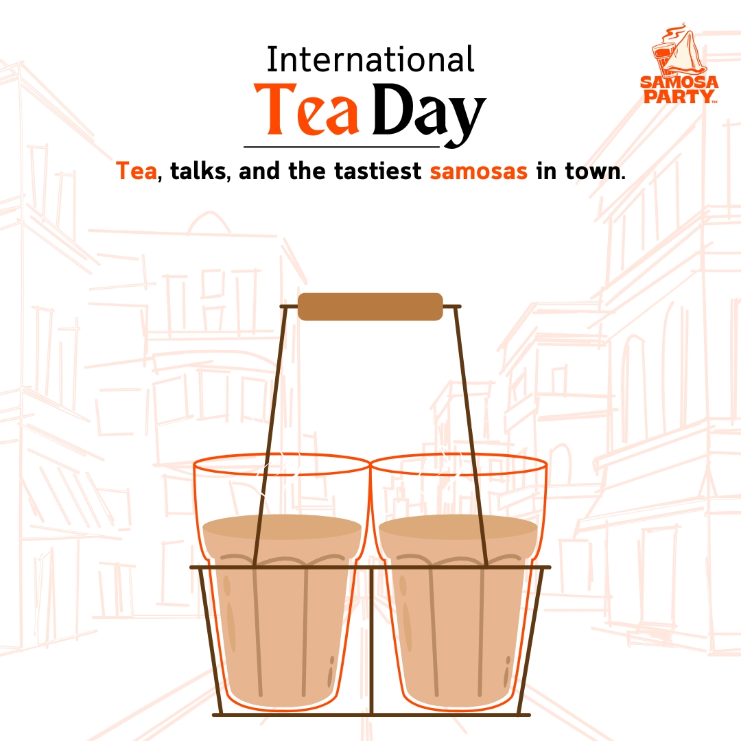 Something warm is brewing at Samosa Party ☕👀
Samosa Party's first ever #ChaiPeCharcha by the people, for the people.
Want to be part of it? Stay tuned. #21stMay #ChaiDay #InternationalTeaDay