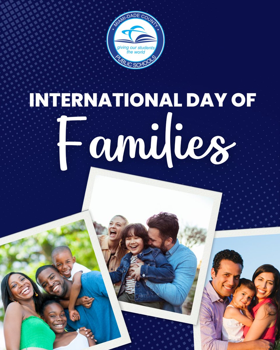 International Day of Families is a perfect moment to recognize the profound impact of our @mdcps families’ love, support, and encouragement.  Your dedication forms the bedrock of our communities and empowers the strength of our schools. We are stronger together because of you.