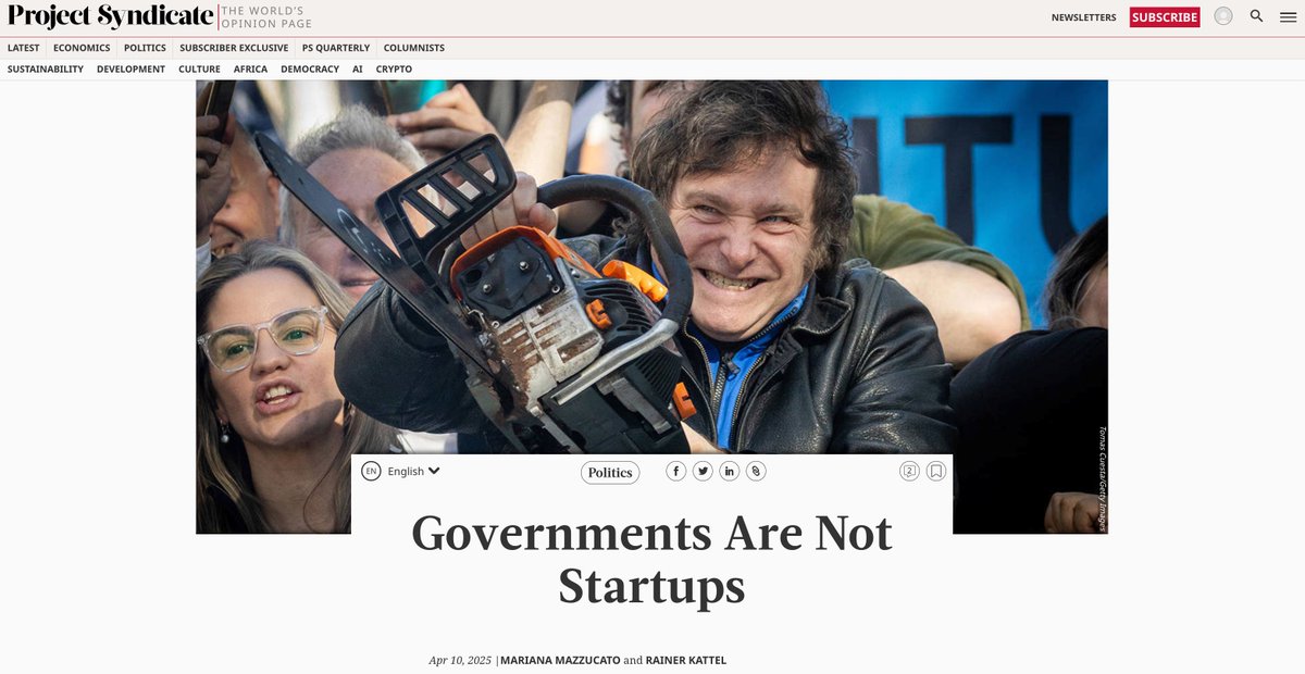 UCL Institute for Innovation and Public Purpose (@iipp_ucl) on Twitter photo ✍️Governments and businesses serve vastly different purposes.
<a href="/IIPP_UCL/">UCL Institute for Innovation and Public Purpose</a> Director <a href="/MazzucatoM/">Mariana Mazzucato</a> & Co-Deputy Director Rainer Kattel expand on these key differences, arguing for public sector reform to focus on long-term capability building.
🔗Read more here: buff.ly/gKhpPmn ✍️Governments and businesses serve vastly different purposes.
<a href="/IIPP_UCL/">UCL Institute for Innovation and Public Purpose</a> Director <a href="/MazzucatoM/">Mariana Mazzucato</a> & Co-Deputy Director Rainer Kattel expand on these key differences, arguing for public sector reform to focus on long-term capability building.
🔗Read more here: buff.ly/gKhpPmn