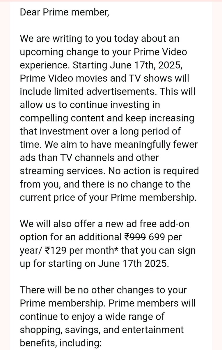 Imran Hasnee (@imranhasnee) on Twitter photo Amazon Prime’s new pricing strategy: Pay for the subscription, pay to skip ads, pay to rent movie… at this point, they’ll charge us for breathing on the ‘Play’ button. Paying to “think” about watching something. #amazonprime #AmazonPrimeMx <a href="/amazonIN/">Amazon India</a> Amazon Prime’s new pricing strategy: Pay for the subscription, pay to skip ads, pay to rent movie… at this point, they’ll charge us for breathing on the ‘Play’ button. Paying to “think” about watching something. #amazonprime #AmazonPrimeMx <a href="/amazonIN/">Amazon India</a>