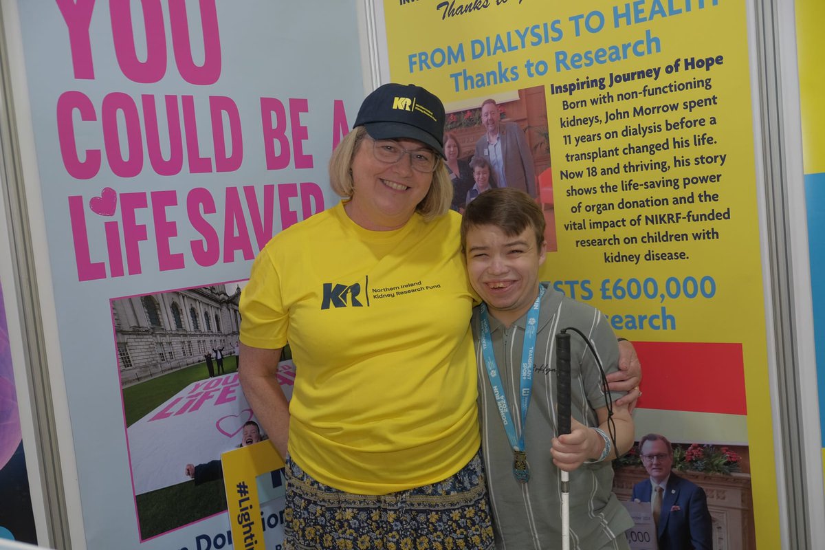 Northern Ireland Kidney Research Fund (@nikrfcharity) on Twitter photo Meet Wee John 💙 Born with no working kidneys, 11 years on dialysis, and now thriving thanks to a life-saving transplant. Today he’s at <a href="/balmoralshow/">Balmoral Show</a> with his foster parents & Susan from NIKRF - both with powerful kidney donation stories.
📍Find them at Stand 49! Meet Wee John 💙 Born with no working kidneys, 11 years on dialysis, and now thriving thanks to a life-saving transplant. Today he’s at <a href="/balmoralshow/">Balmoral Show</a> with his foster parents & Susan from NIKRF - both with powerful kidney donation stories.
📍Find them at Stand 49!