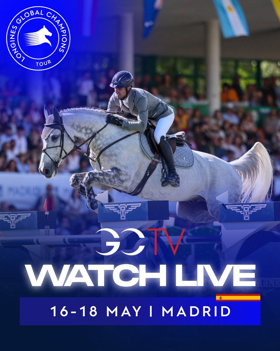 Live coverage 😱 exclusive interviews 🤯 unmissable highlights 🤩 and behind-the-scenes moments in Madrid 🇪🇸 are only one click away with GCTV 🎥🍿🐴

Sign up bit.ly/GCTVRegister and support your favorite athletes this week from anywhere in world! 🌏🏆👏🏼 

#LGCT #Longines