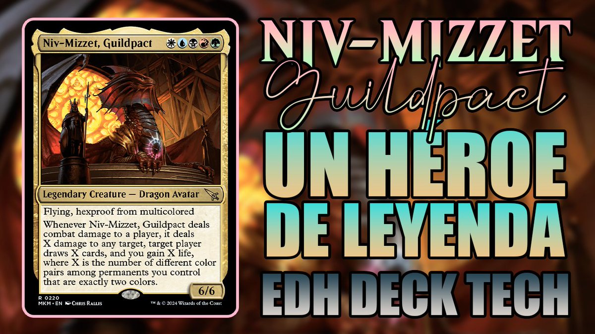_Planeswalker's tweet image. La conexión que sentí con Niv-Mizzet viene ya de lejos. El problema es que no encontré una versión suya que me gustase... hasta que llego esta. Su ambición por ser el Pacto entre Gremios al fin se vio cumplida, ¿y qué mejor forma de celebrarlo que con un mazo?
¡Va por ti, Niv!