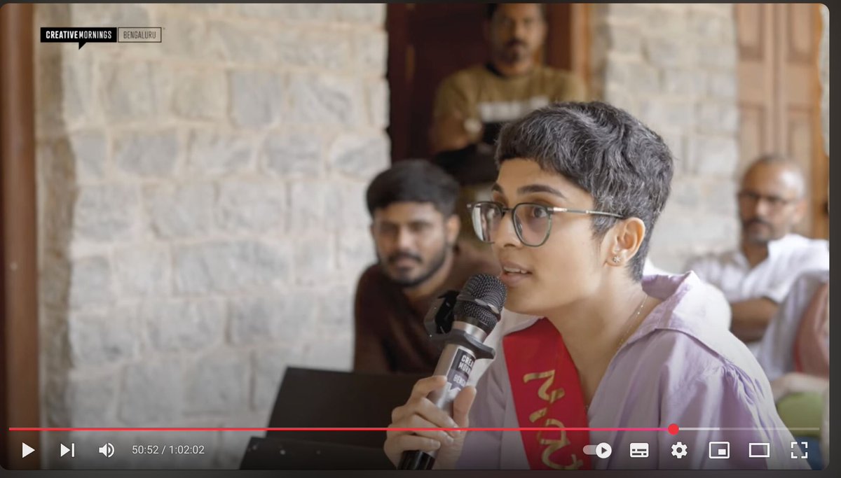 🔅Radhika Mohta (@radhikamohta) on Twitter photo Connection is the antidote to loneliness. 🌐📷📷
Shared my two cents during a <a href="/creativemorning/">CreativeMornings</a> talk by Arvind Narrain of Alternative Law Forum on 'Trust building as a society'. At 50:00, full video here
youtube.com/watch?v=3wOmaa…
<a href="/anarrain/">Arvind narrain</a> <a href="/altlawforum/">AlternativeLawForum</a>
#Loneliness Connection is the antidote to loneliness. 🌐📷📷
Shared my two cents during a <a href="/creativemorning/">CreativeMornings</a> talk by Arvind Narrain of Alternative Law Forum on 'Trust building as a society'. At 50:00, full video here
youtube.com/watch?v=3wOmaa…
<a href="/anarrain/">Arvind narrain</a> <a href="/altlawforum/">AlternativeLawForum</a>
#Loneliness