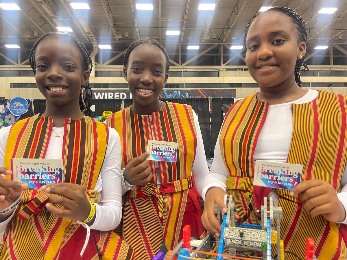 KarenziAime's tweet photo. Meet the future of STEM!
Young girls from @YoungEngneersUG are breaking barriers and paving the way for others at #VexWorld2025 in Dallas! Girl Powered at its finest!
#GirlInSTEM #YoungEngineers #RoboticsUG2025 @GirlPoweredUK @Educ_SportsUg @VEXRobotics @UNDPUganda @NwanneObahor https://t.co/agAHf3PrEd