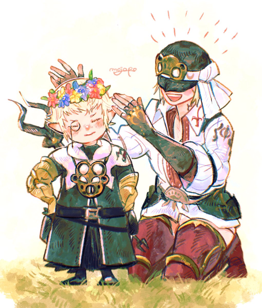 このコンビが大好きだ　 #FF14art