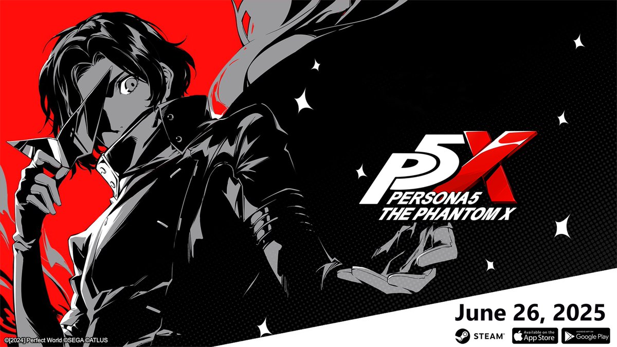 NSuperGamerGuy's tweet image. Persona 5: The Phantom X will release on June 26, 2025 for iOS, Android, and Steam