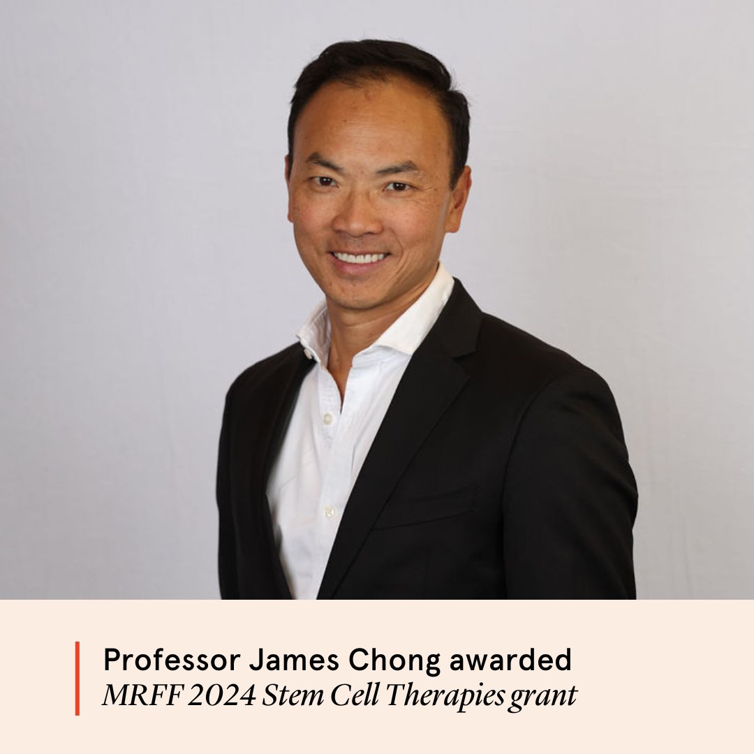 Sydney Health (@syd_health) on Twitter photo 👏 Congratulations to Professor <a href="/jameschong_doc/">James Chong</a> who has been awarded an <a href="/ausgov/">Australian Government</a> Medical Research Future Fund (#MRFF) 2024 Stem Cell Therapies grant!
Learn more about Professor Chong’s research: go.sydney.edu.au/qItfBg
#LeadershipForGood 👏 Congratulations to Professor <a href="/jameschong_doc/">James Chong</a> who has been awarded an <a href="/ausgov/">Australian Government</a> Medical Research Future Fund (#MRFF) 2024 Stem Cell Therapies grant!
Learn more about Professor Chong’s research: go.sydney.edu.au/qItfBg
#LeadershipForGood
