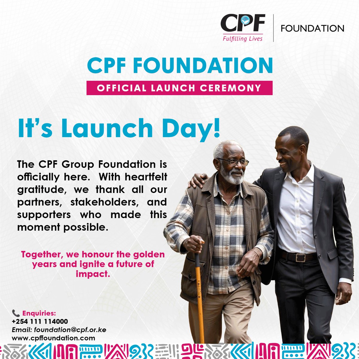 🚀 It’s Launch Day

The CPF Foundation launch ceremony is finally here!

With heartfelt gratitude, we thank all our partners, stakeholders, and supporters who made this moment possible.

Watch LIVE: youtube.com/live/94rdJ70bt…

 #CPFFoundationlaunch