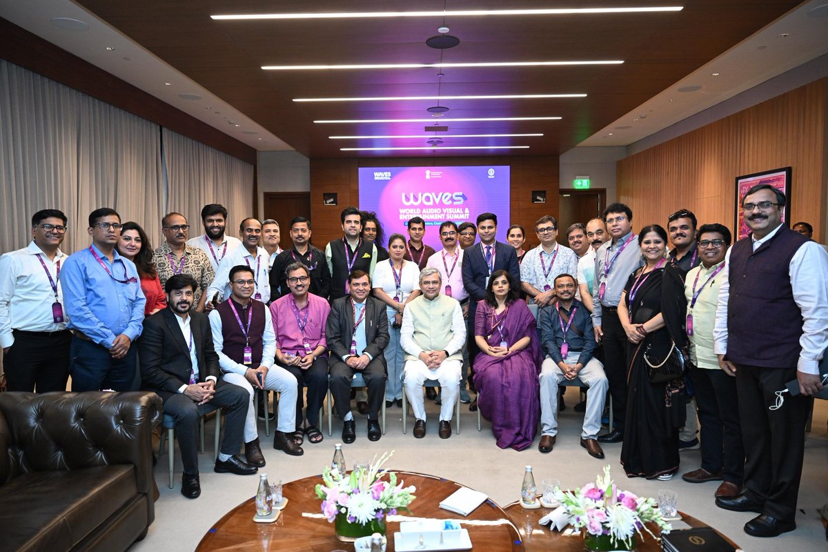dianatherday's tweet photo. Recently I had the opportunity to be a part of the first ever World Audio Visual and Entertainment Summit (WAVES) 2025 at the Jio World Centre, Mumbai, and what an experience it was!#waves2025 #jioworldconventioncentre #mumbai #orange #economy #pib #media #films #music #gaming https://t.co/ZfiAfuQIvO