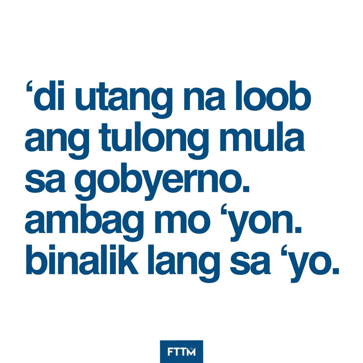Magkaliwanagan nga tayo:

Ang pondo at tulong na galing sa MALASAKIT Centers ay HINDI galing Kay BONG GO. 

Galing sa TAX mo yun. Klaro!