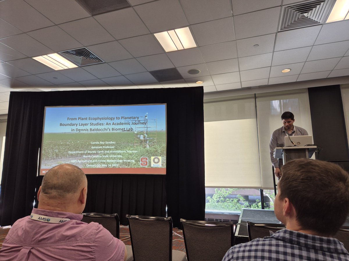 ryuyr77's tweet image. #AMS2025 hosted a special session for Dr. Dennis Baldocchi
We had a great time discussing science, sharing interesting stories, and exchanging ideas, and looking ahead.
Thank you, Dennis. We will carry forward your spirit: “We don’t do science to be famous or win awards, but to…