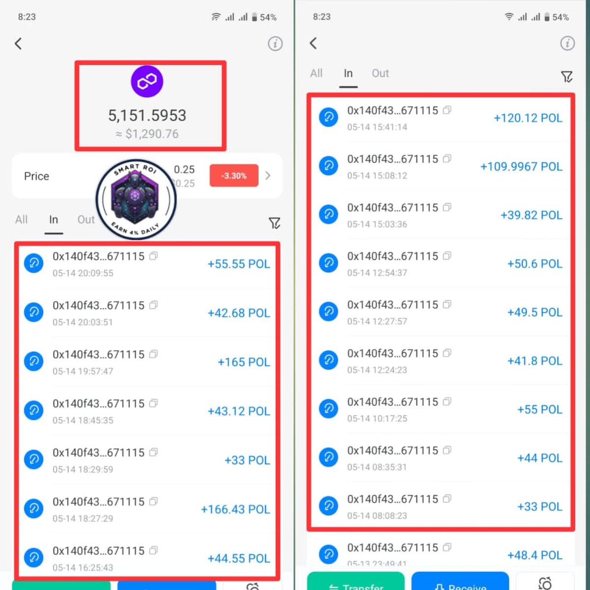 📦 _Deposit 50 POL, Daily Earning 2 POL_
📦 _Deposit 100 POL, Daily Earning 4 POL_
📦 _Deposit 200 POL, Daily Earning 8 POL_
📦 _Deposit 500 POL, Daily Earning 20 POL_
📦 _Deposit 1000 POL, Daily Earning 40 POL_
📦 _Deposit 2000 POL, Daily Earning 80 POL_

smart-roi.com/?ref=0xC33CdB7…