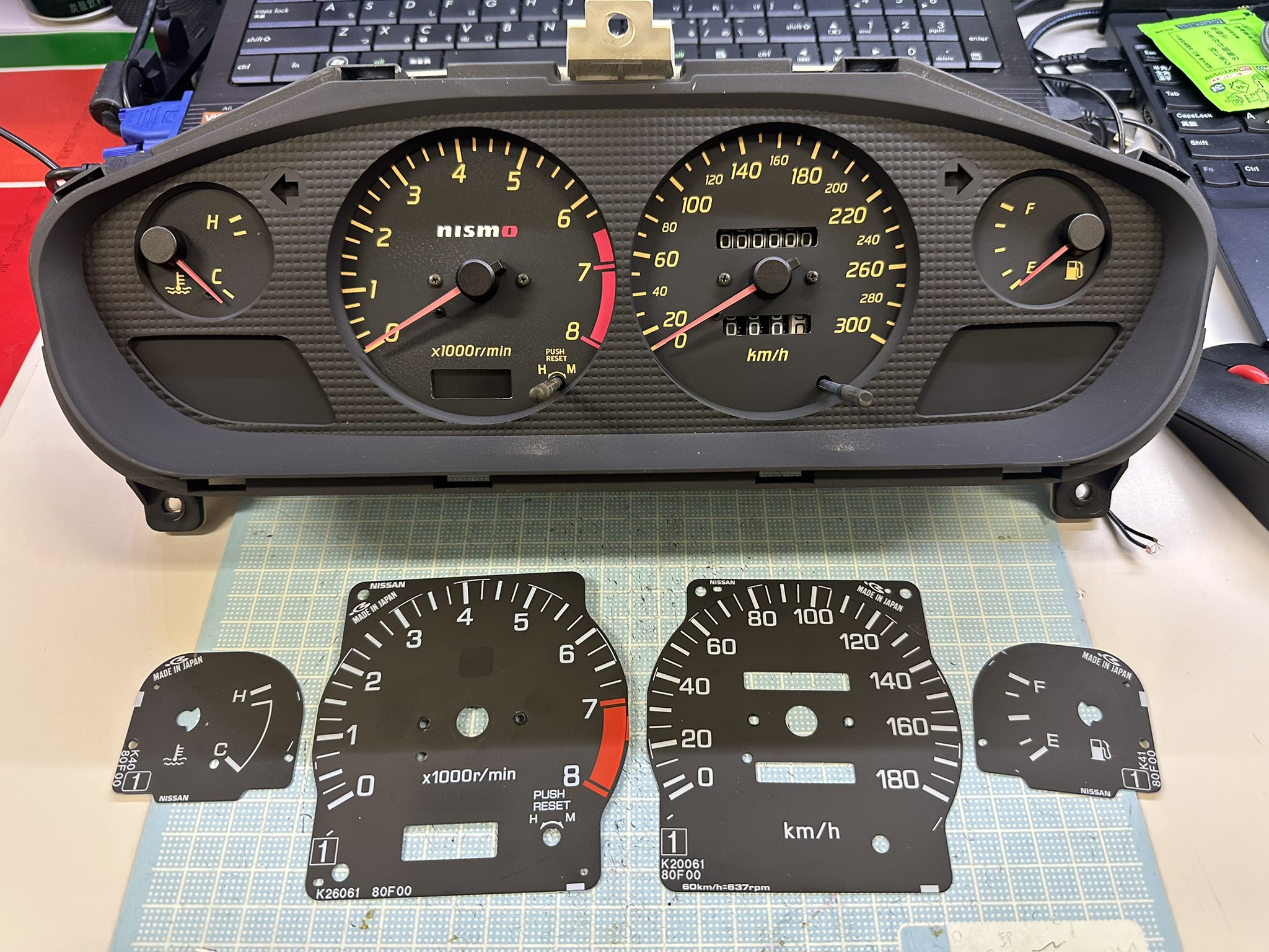 希少 合わす 当時物 S14シルビア ニスモ メーターパネル
