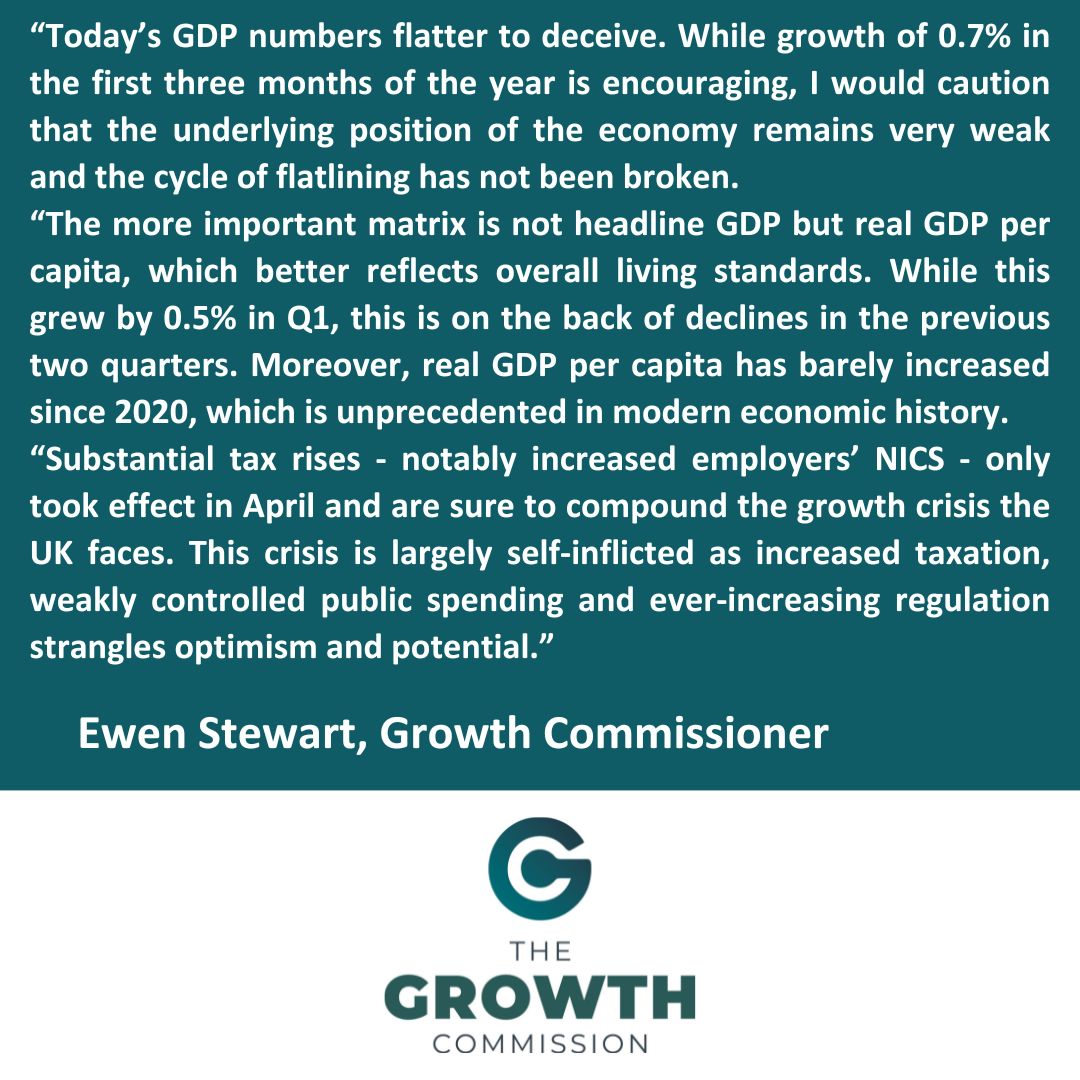 📊NEW: Our response to this morning's growth figures 👇
