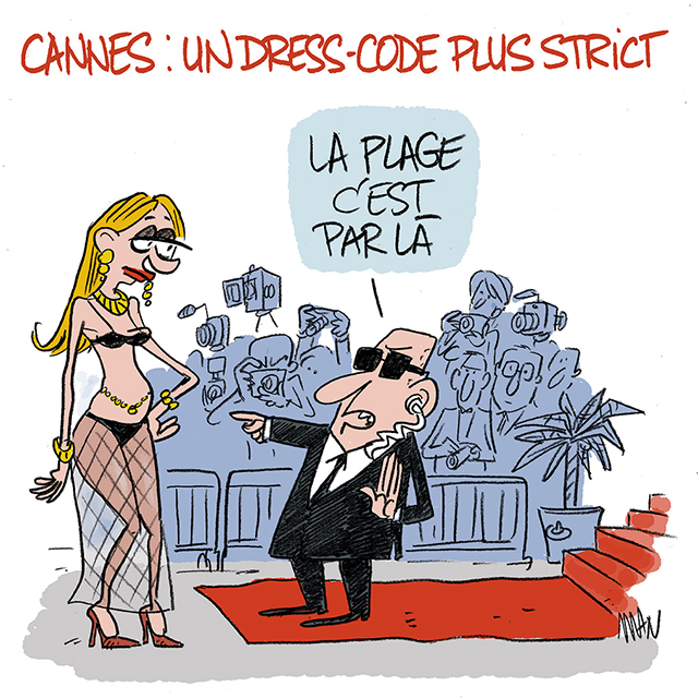 ManDessins's tweet image. #Cannes2025 #dresscode #Dessin @Midilibre