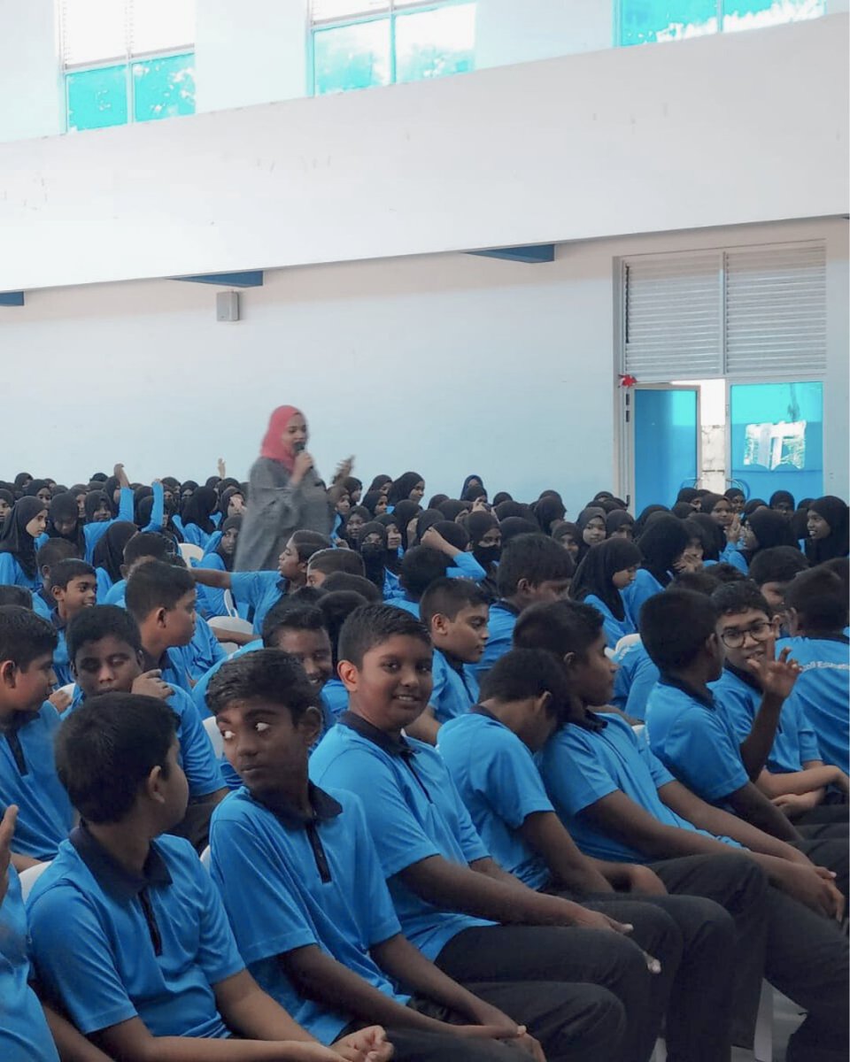 hrcmv's tweet image. HRCM conducted awareness sessions on Child Rights and Anti-Bullying for students of Haa Alif Atoll Education 

#RightsAwareness #RightsforAll #HRDP #Maldives