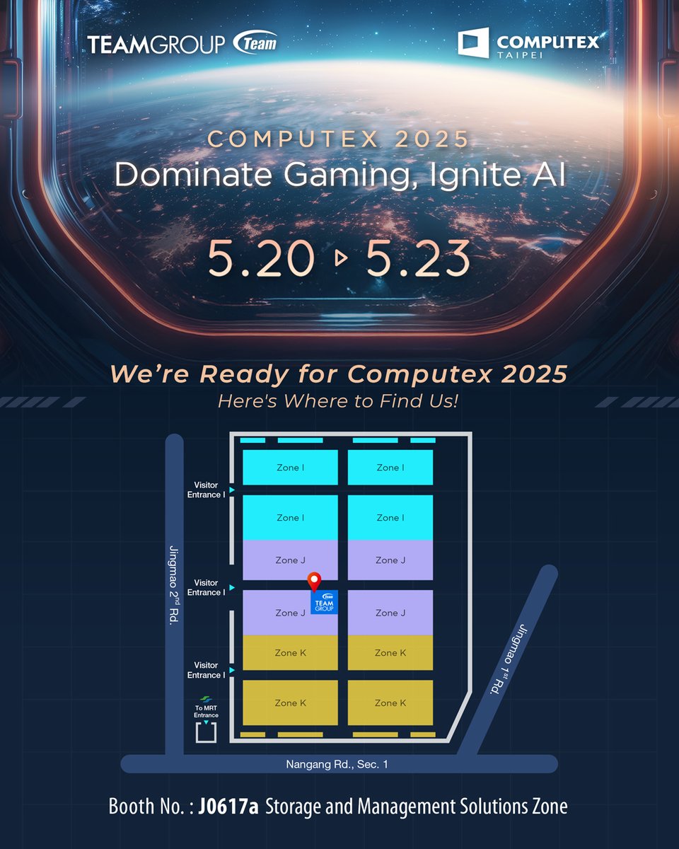 TEAMGROUP is ready to welcome you at COMPUTEX 2025!📷
New Product🔥🔥🔥teamgroupinc.com/en/news-detail…

#teamgroupatcomputex2025 #dominategamingigniteai #computex2025 #teamgroup #tforce #tcreate