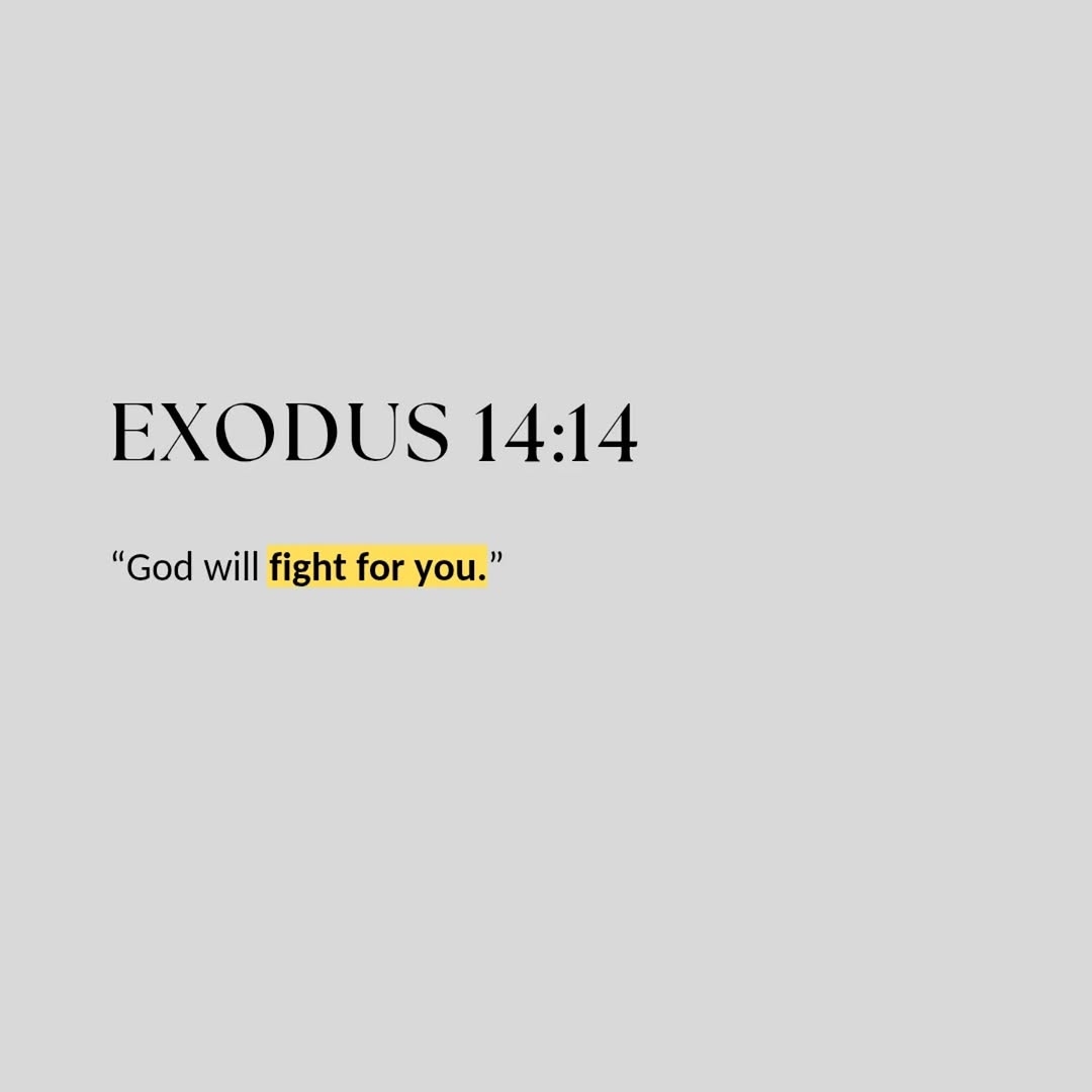 EXODUS 14:14