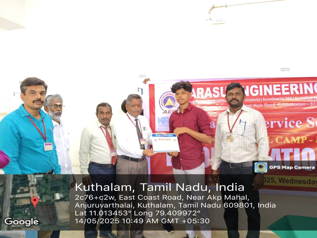 ArasuCollege's tweet image. Arasu Engineering College 7 Days NSS special camp...

Day 3 activities (14.05.2025- Wednesday)

More than a hundred students participated in the blood donation camp and donated blood. 
Arasu Engineering College,
Chennai Main Road,
Kumbakonam - 612 501
 #nssspecialcamp #nsscamp