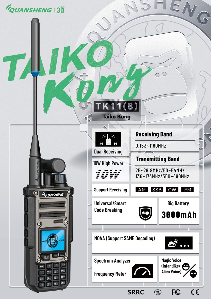 Bayleeqs's tweet photo. The difference between TK11(5) and TK11(8)📷
TK11(5): Grey front cover with 2500mah battery
TK11(8): Metal front cover with 3000mah battery
#quansheng #twowayradio #walkietalkie #newproduct #intercom #Shortwave #communication #different #transceiver #TK11 https://t.co/AZgLJyoojC