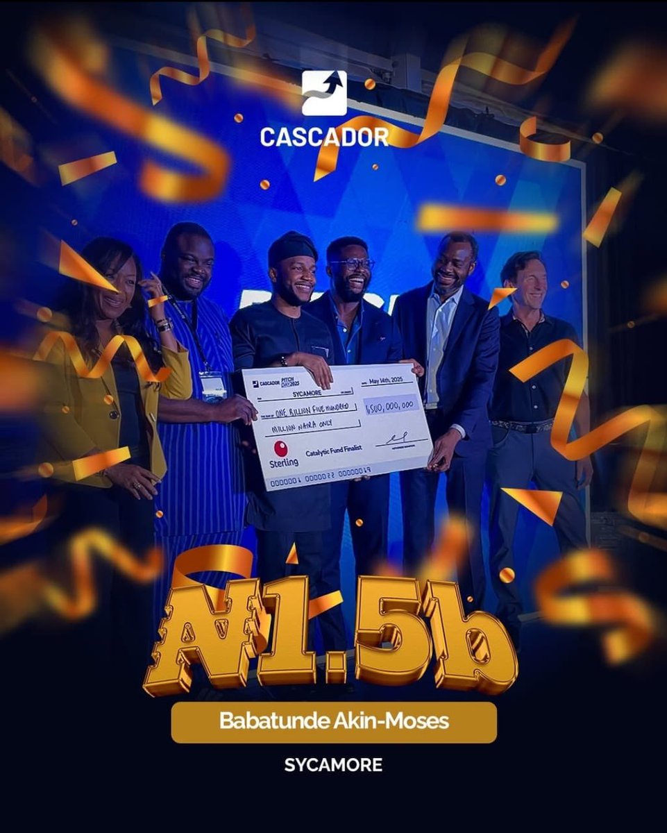 Babatunde Akin-Moses (@akinmoses1) on Twitter photo News travels so fast now😃!
My phone started blowing up with "congratulations" as I was walking off stage yesterday, after we got NGN1.5b in investment from the <a href="/CascadorNigeria/">Cascador Nigeria</a>’s Catalytic Fund Pitch Day.
I daresay this has been one of the most rigorous but enriching News travels so fast now😃!
My phone started blowing up with "congratulations" as I was walking off stage yesterday, after we got NGN1.5b in investment from the <a href="/CascadorNigeria/">Cascador Nigeria</a>’s Catalytic Fund Pitch Day.
I daresay this has been one of the most rigorous but enriching