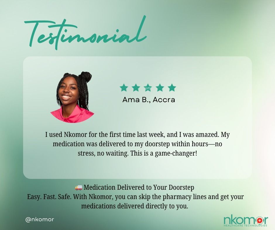 NkomorHealth's tweet photo. Get your medications delivered right to your doorstep with Nkomor! 
💊🏥 Fast, safe, and convenient. 
Skip the lines and order now! 📦💕 

#NkomorPharmacy #MedicationDelivery #HealthcareMadeEasy https://t.co/76868LhWdj