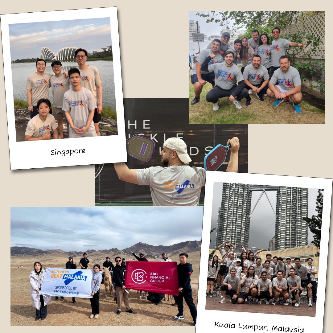 🌏✨ Uniting Across Continents to Fight Malaria!

From 25 April to 10 May 2025, 238 of our team members across five continents and over 20 countries, including the UK, Australia, Canada, Mexico, Singapore, and Colombia, accepted the challenge of the 2025 Move Against Malaria 5K