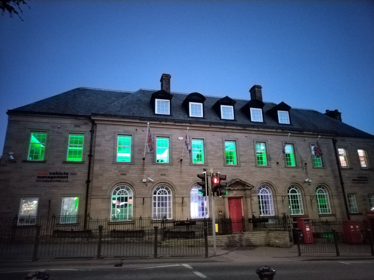 Proud of support in my local community last night, lighting up for #ChildhoodApraxiaofSpeech

Very apt it was more green than blue, considering the huge SEMH impact of #CAS. #MHAwarenessweek
