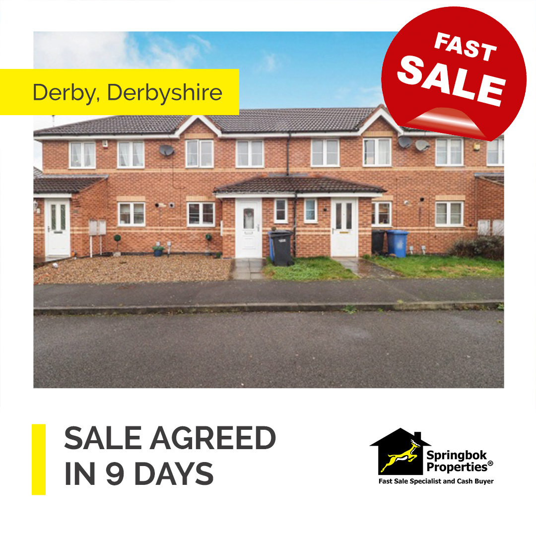 springbokprop's tweet photo. Do you need a #fastsale, like the owners of this #terracedhouse in #Derby? They sold in 9 days, and you could too. Get started at: https://t.co/04KkEUOnyB 
#sellwithSpringbok #quicksale #fasthousesale #quickhousesale https://t.co/jg7gGy3kH4