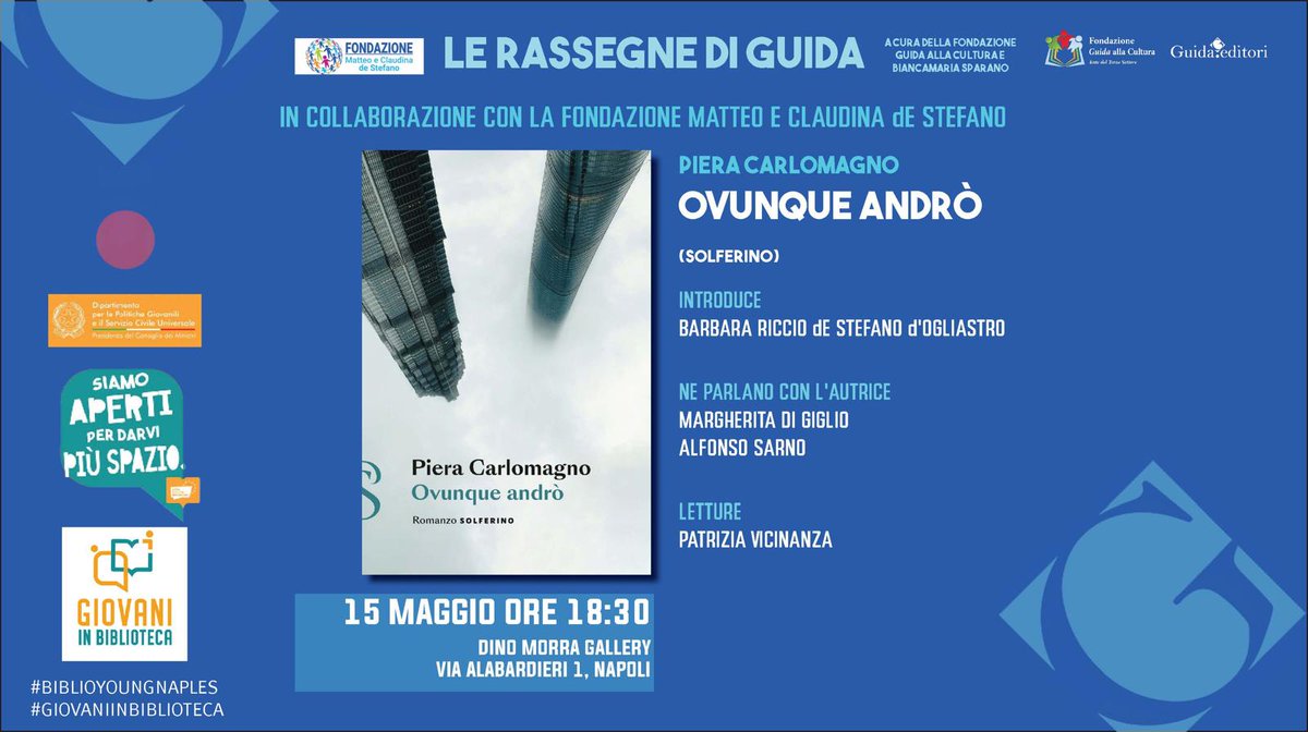 OGGI a #Napoli (<3) #ovunqueandrò <a href="/solferinolibri/">solferinolibri</a> 
Galleria Dino Morra alla via Alabardieri (la classe ineguagliabile di Napoli)