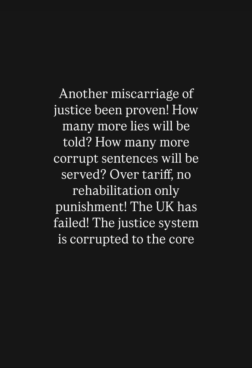 My partner Peter is another of those serving a miscarriage of justice. No risk assessment done, mandatory actions not followed, bias judge, police corruption, lies being told, no mitigation given, probation failures. He has been given a discretionary life sentence on the back end