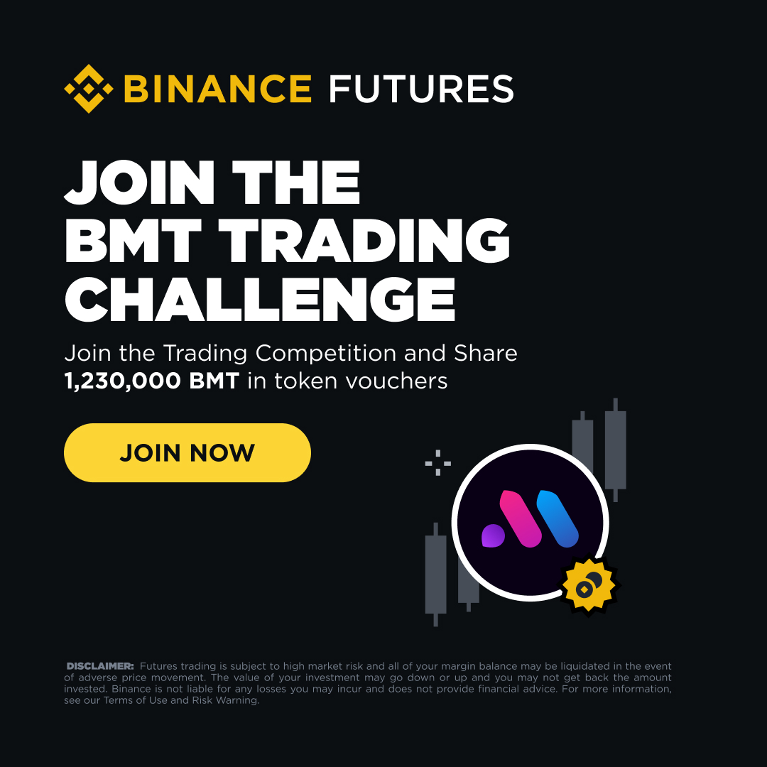 Binance Futures BMT Trading Challenge is heating up!  

Trade Futures and compete for a share of 1,230,000 $BMT in rewards.  

Join now 👉 binance.com/en/activity/tr…