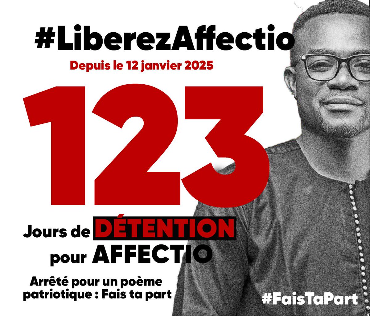 juliowilly's tweet photo. 123 Jours aujourd'hui.

Dzns quelle langue doit on le dire ?

#LiberezAffectio https://t.co/8zTZKntP51