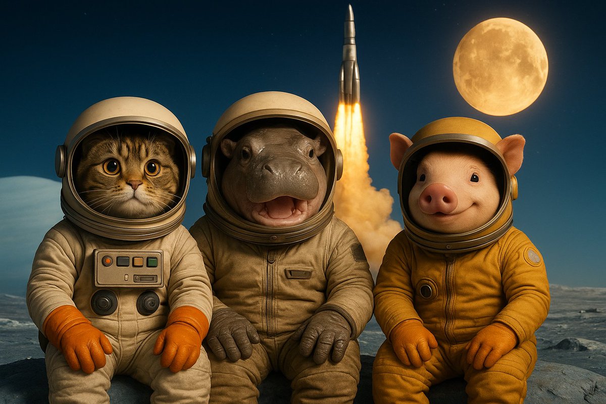 UranusCatcoin's tweet photo. Cats, hippos and pigs live in harmony on Uranus, they create a new civilization with increasingly advanced technological missions.
🚀🚀🚀🚀🚀🚀 https://t.co/5QR5DKoLM6