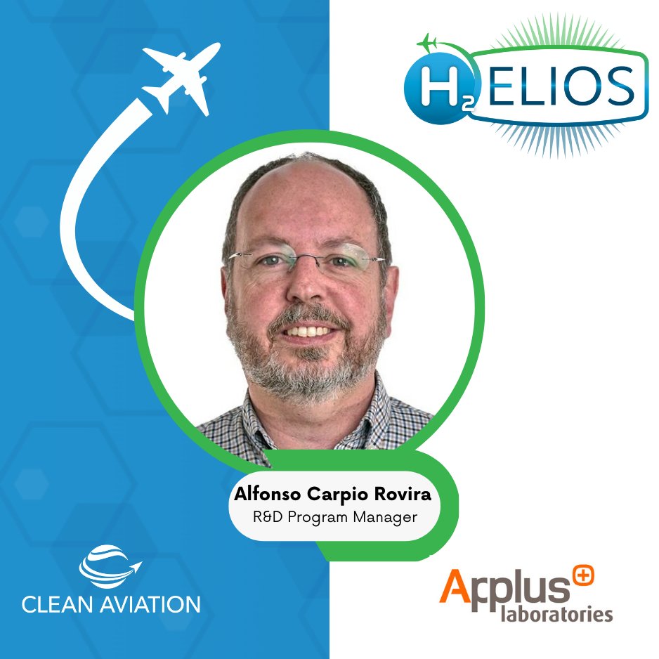 Meet Alfonso Carpio Rovira, R&amp;D leader at <a href="/applus/">Applus+</a>  Labs and driving force behind <a href="/h2elios_/">H2ELIOS</a>  cryogenic testing.

🧪 Read the spotlight: h2elios.eu/about/team-spo…

#H2ELIOS #HydrogenAviation #CryogenicTech #CleanAviation