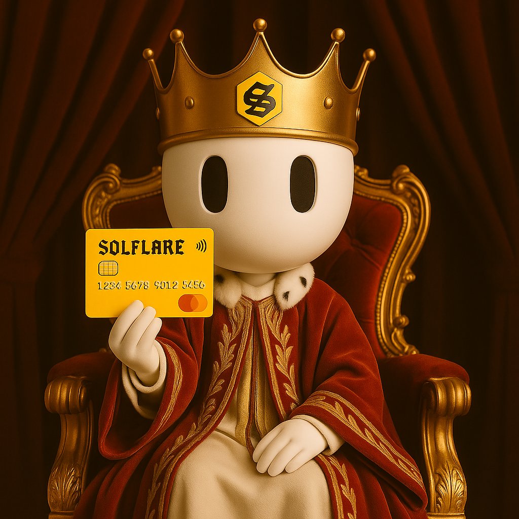 Sammie_onyilo's tweet photo. Grand rising Guardians &amp; X users 💫 
@solflare rescued your crypto journey from wallet hacks.
Now, you're the king of your empire (wallet), with full control and security. 
The Solflare card is coming soon, letting you settle bills directly from your wallet. https://t.co/37lAzRf1DK