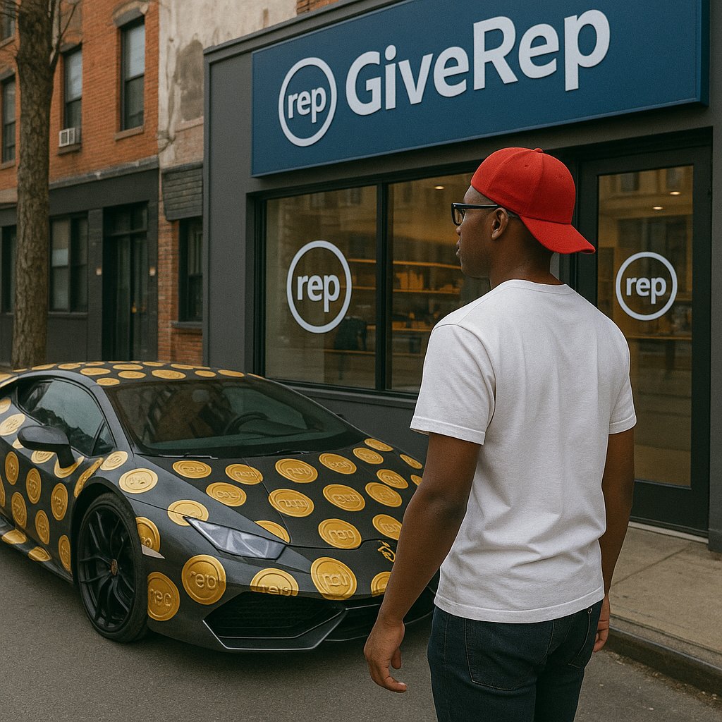 RustAndRicbv's tweet photo. @SSWEB5 Pulled up in style to the $GIVEREP @GiveRep store...not just earning tokens, I’m earning trust. Reputation is the real flex. #GiveRep #Web3 #REPYourself https://t.co/1U2a6aK9s9