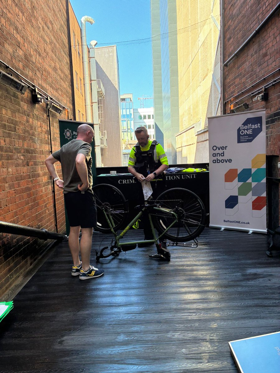 venYou Belfast (@venyou_belfast) on Twitter photo 🚲 Safer bikes and healthier commutes with venYou and <a href="/BelfastONEBID/">Belfast ONE</a>!
As part of Belfast One’s #WellbeingWeek, we were delighted to host a bike marking session at The Terrace in the Scottish Provident Building.
This initiative helps deter theft and improves recovery chances. 🚲 Safer bikes and healthier commutes with venYou and <a href="/BelfastONEBID/">Belfast ONE</a>!
As part of Belfast One’s #WellbeingWeek, we were delighted to host a bike marking session at The Terrace in the Scottish Provident Building.
This initiative helps deter theft and improves recovery chances.