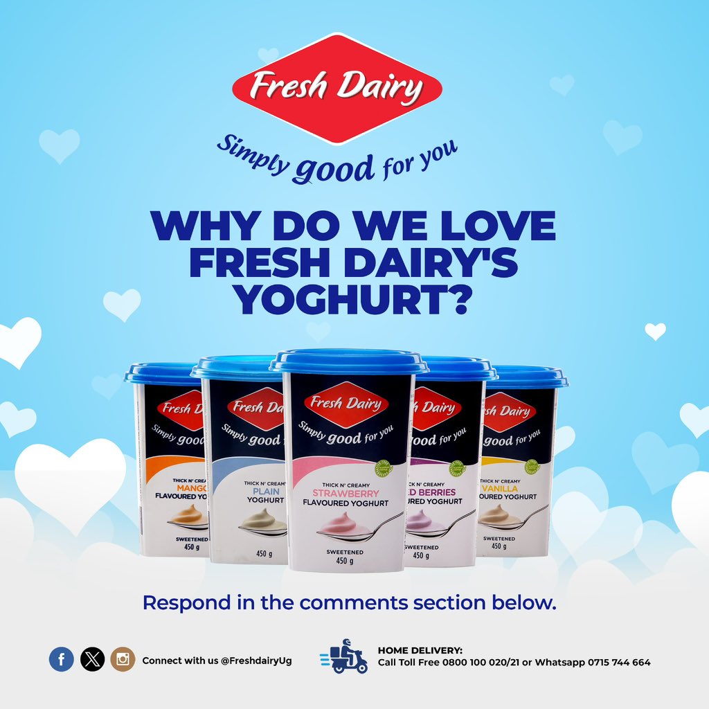 😇Naye, Why do you love #FreshDairy’s flavoured yoghurt?

Respond in the comments section below👇