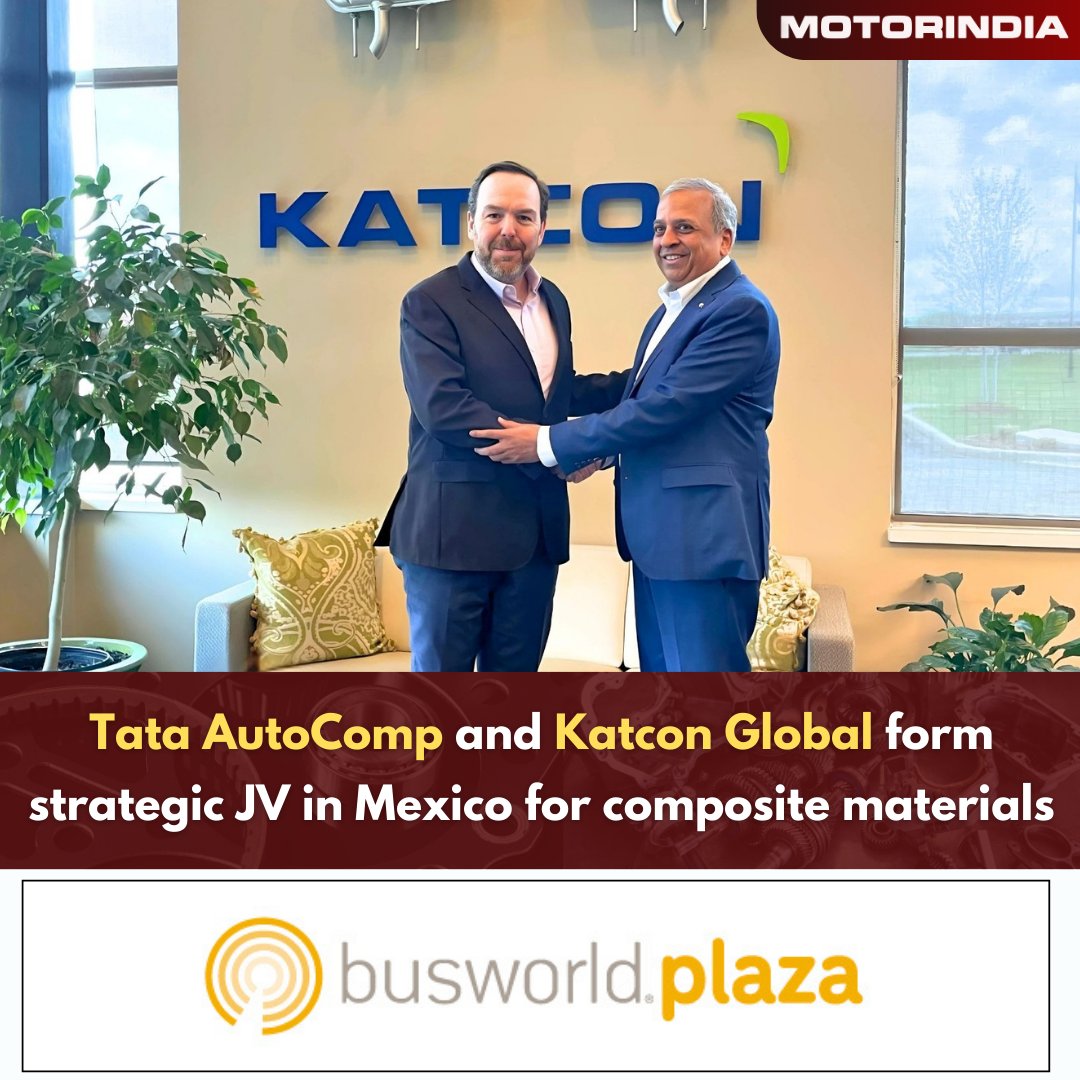motorindiatweet's tweet image. Tata AutoComp &amp;amp; Katcon Global form a JV in Mexico to produce advanced composites for lightweight mobility solutions across auto &amp;amp; non-auto segments in North America.

𝐑𝐞𝐚𝐝 𝐌𝐨𝐫𝐞: motorindiaonline.in/tata-autocomp-…

#TataAutoComp  #StrategicJV #CompositeMaterials