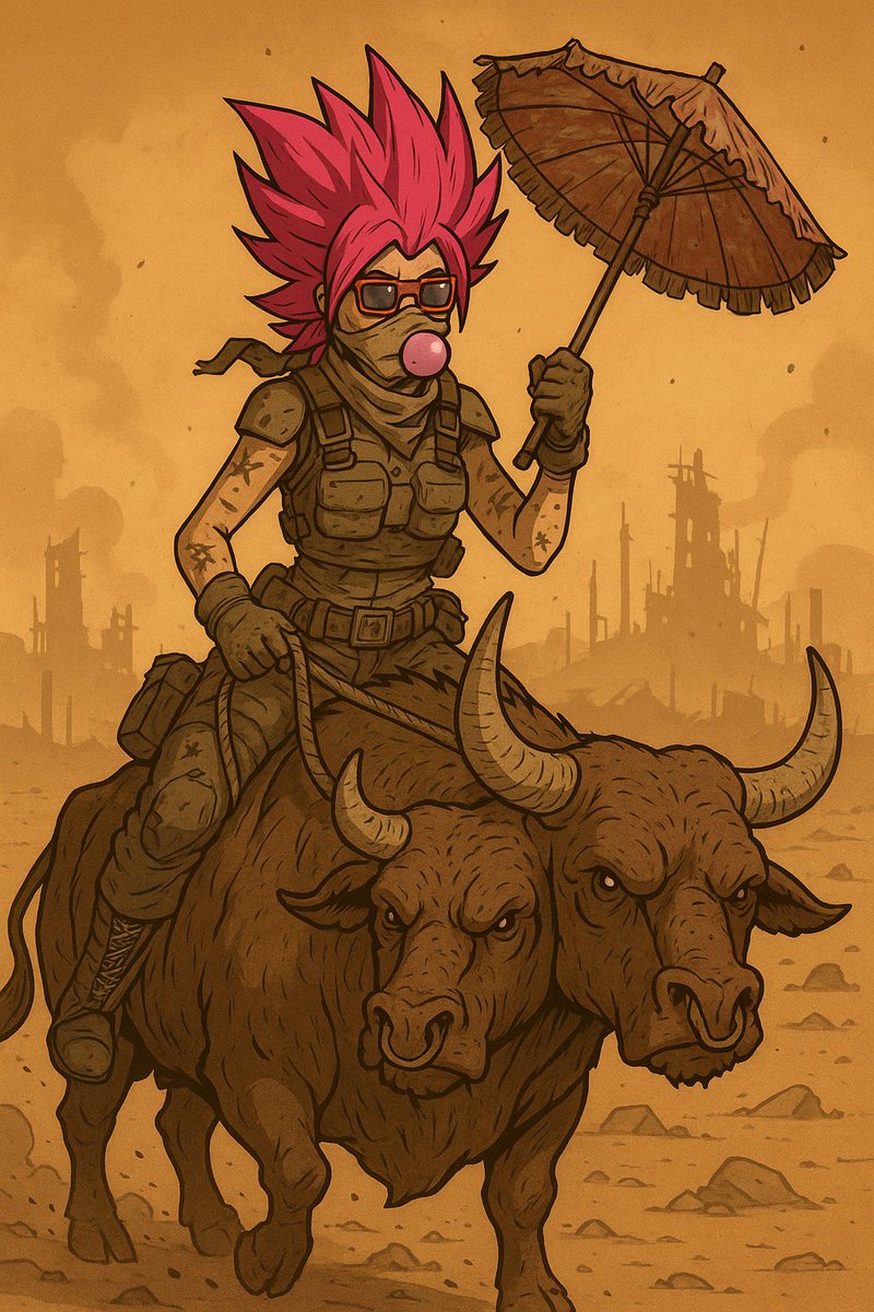 $EGAD is like a two-headed mutant bull. 

Looks dumb. Moves slow. Snorts dust. But when it charges… 

YOU WON’T BE READY. 🐂🐂💥 

Slow cook. Fast stampede. 
Get out the way or get run over. 

#EGADSZN #SolanaMemecoin