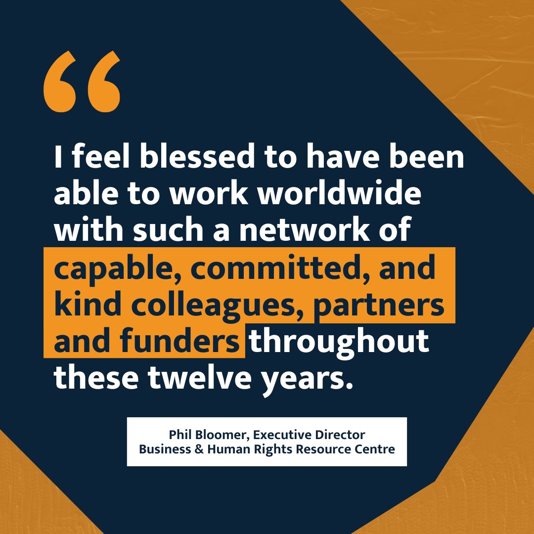 Business & Human Rights (@bhrrc) on Twitter photo 📢 An important announcement: after twelve years leading the Resource Centre to serve the movement, our Executive Director <a href="/pbloomer/">Phil Bloomer</a> will be leaving the organisation in the autumn.
Read more, direct from Phil: business-humanrights.org/en/blog/phil-b… 📢 An important announcement: after twelve years leading the Resource Centre to serve the movement, our Executive Director <a href="/pbloomer/">Phil Bloomer</a> will be leaving the organisation in the autumn.
Read more, direct from Phil: business-humanrights.org/en/blog/phil-b…