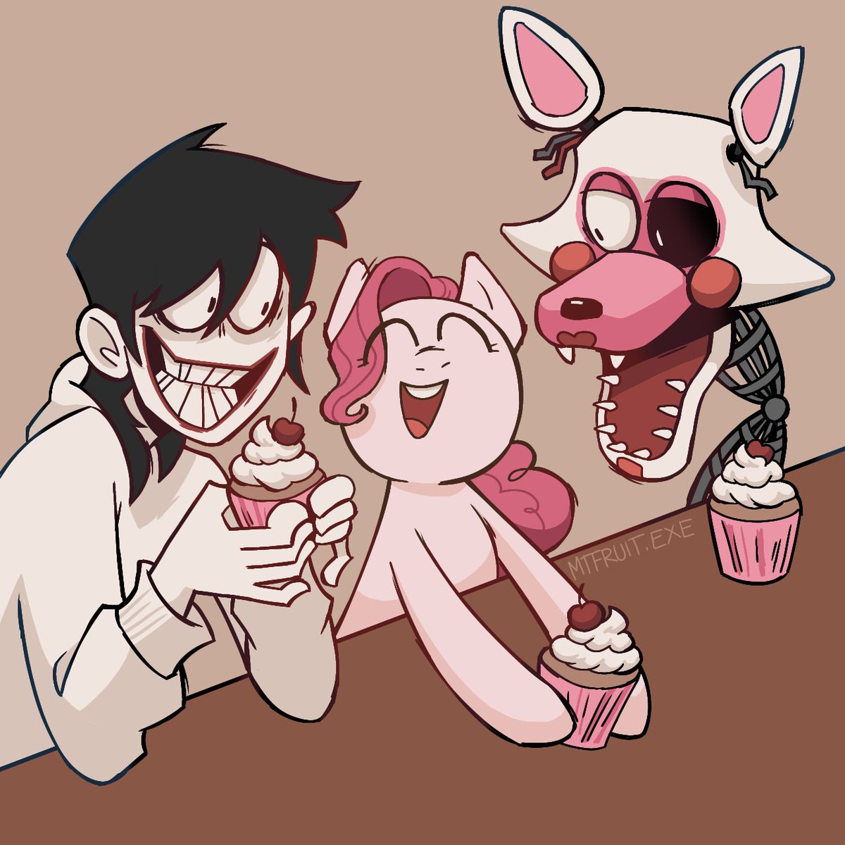 mtfruit's tweet image. TAG YOURSELF AND YOUR FRIENDS
★
#creepypasta #jeffthekiller #PinkiePie #manglefnaf #fanart #украрт