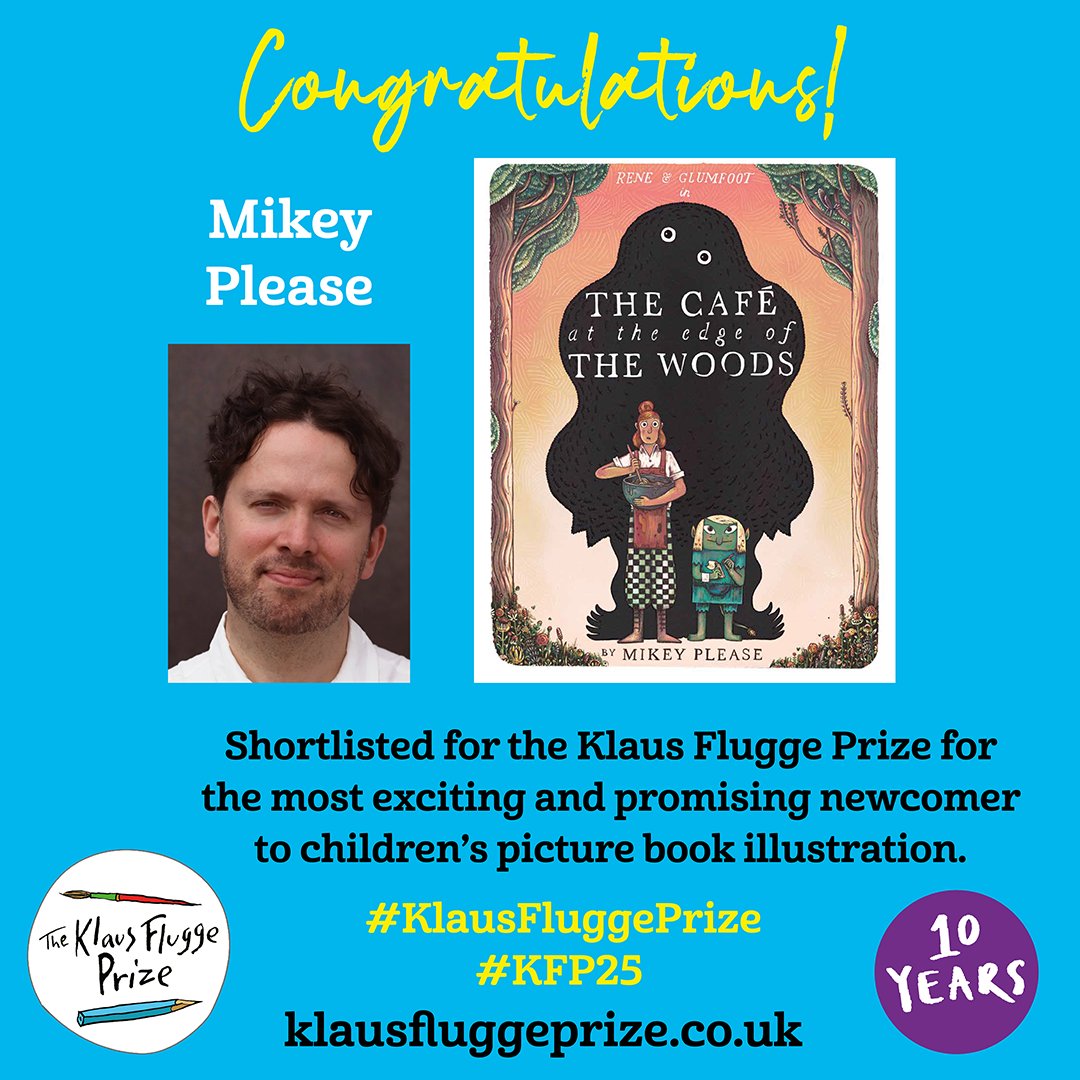 Klaus Flugge Prize (@klausfluggepr) on Twitter photo Congratulations Mikey Please, shortlisted for the 2025 #KlausFluggePrize with The Cafe at the Edge of the Woods <a href="/HarperCollinsCh/">HarperCollins Children's Books</a> . Our judges admire the tempo very much and the story structure. It will inspire future #picturebook makers 👏 klausfluggeprize.co.uk Congratulations Mikey Please, shortlisted for the 2025 #KlausFluggePrize with The Cafe at the Edge of the Woods <a href="/HarperCollinsCh/">HarperCollins Children's Books</a> . Our judges admire the tempo very much and the story structure. It will inspire future #picturebook makers 👏 klausfluggeprize.co.uk
