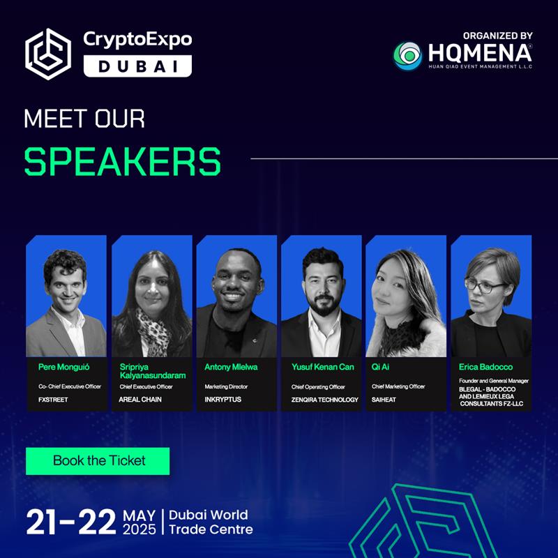 🚀 Get ready to hear from visionary leaders, blockchain pioneers, and industry experts as they take the stage to share groundbreaking insights and trends shaping the future of crypto. 
 
🎤 Pere Monguió (Co-Chief Executive Officer, <a href="/fx_street/">Alex</a>)
With 10+ years in financial