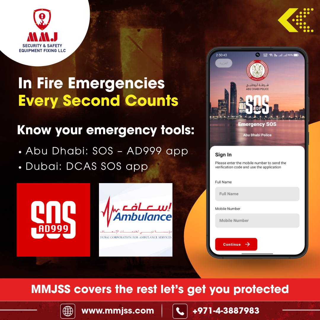 MMJSS2's tweet image. Faster Response = More Lives Saved
Fire safety starts with preparation—MMJSS keeps you covered!

𝗖𝗼𝗻𝗻𝗲𝗰𝘁 𝘄𝗶𝘁𝗵 𝗠𝗠𝗝𝗦𝗦 𝘁𝗼𝗱𝗮𝘆!
🌐𝐕𝐢𝐬𝐢𝐭: mmjss.com
☎𝐂𝐚𝐥𝐥 𝐮𝐬 𝐚𝐭: +971-4-3887983
📩𝐌𝐚𝐢𝐥: info@mmjss.ae

#FasterResponse #MMJSS #Dubai #UAE