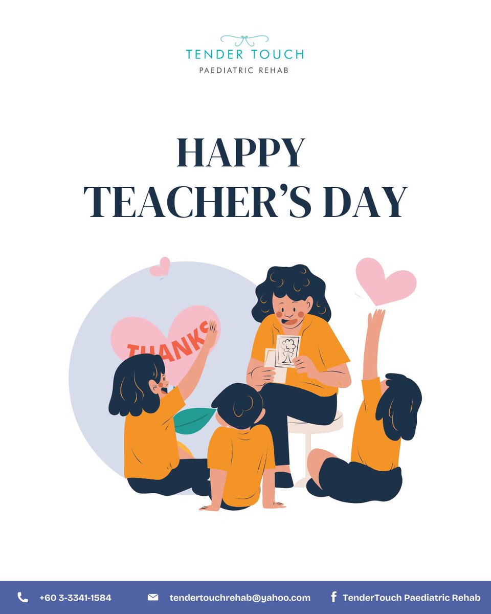 MYTenderTouchPR's tweet photo. 📚💖 Happy Teacher's Day! 💖📚

To all the amazing teachers, therapists, and educators out there — thank you for your dedication, patience, and endless love. 🌟 https://t.co/VMQyHzHydx